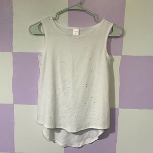 *3 for $12* White Star Sparkle Tank Top